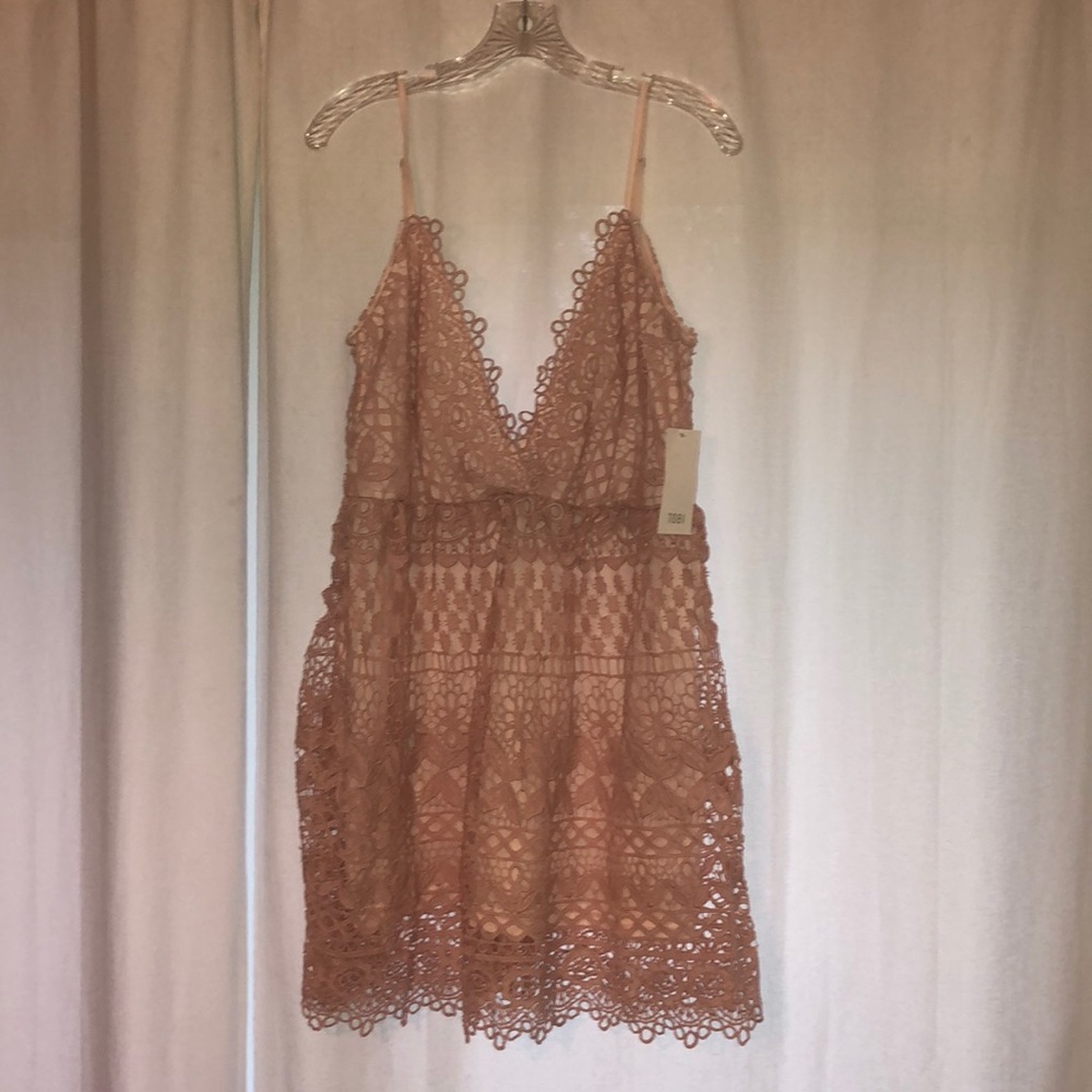 Blush cocktail dress